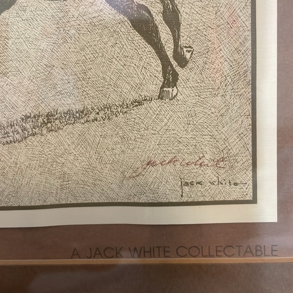 Jack White official state artist of Texas signed collectible art framed 8.5 x 12 - Picture 2 of 4